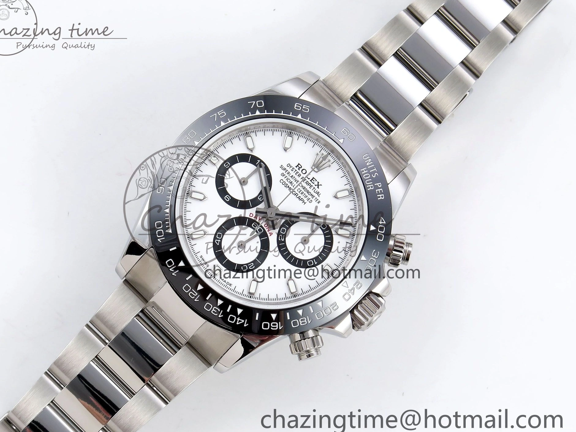 0212 FreshLook Daytona 116500 JDF 1:1 Best Edition 904L Steel White Dial on SS Bracelet A 1338